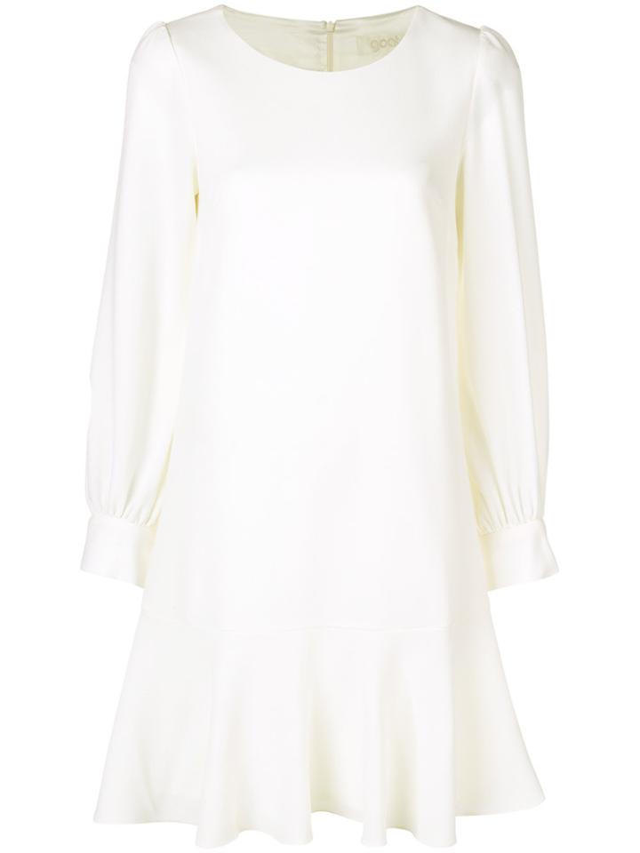 Goat Flutter Hem Tunic Dress - White