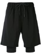 Puma - Puma X Stampd Layered Shorts - Men - Polyester/spandex/elastane - L, Black, Polyester/spandex/elastane