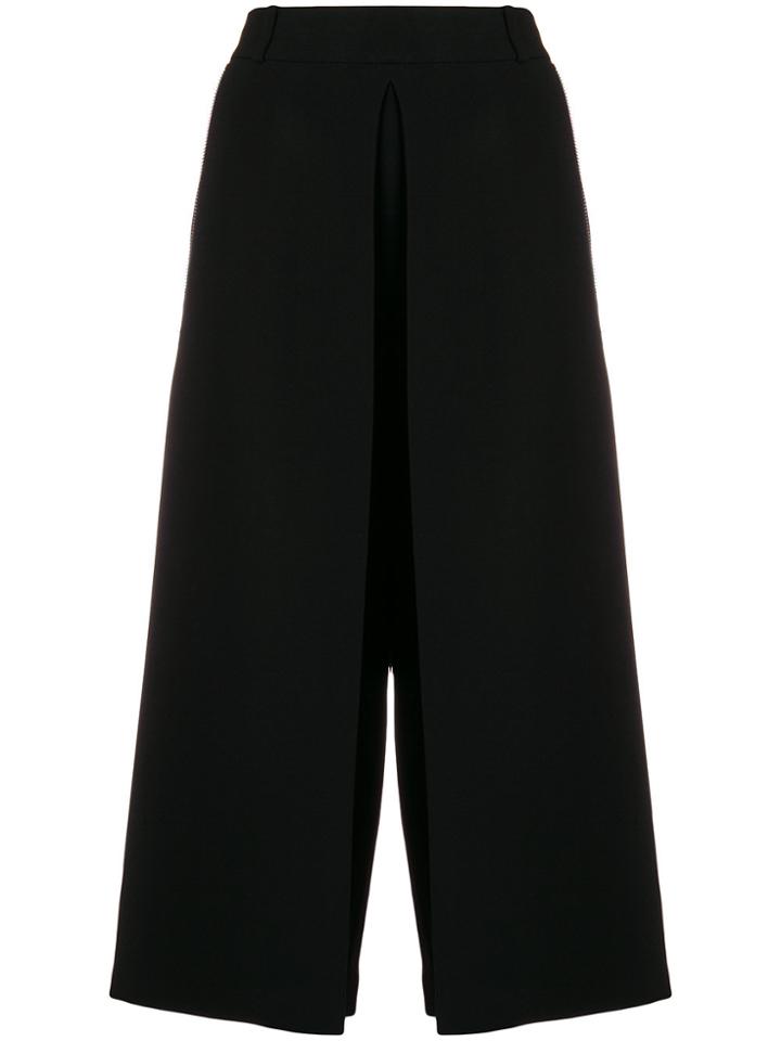 Alexander Wang Side Pocket Cropped Palazzo Pants - Black