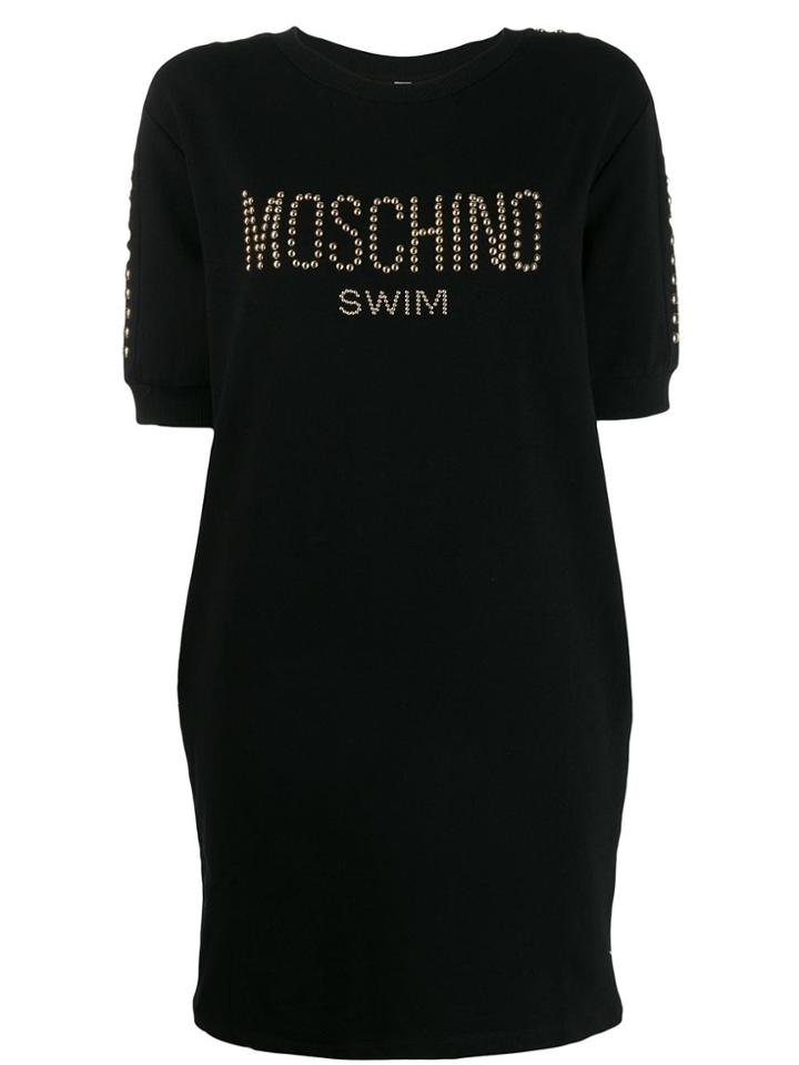 Moschino Moschino Swim Studded T-shirt Dress - Black