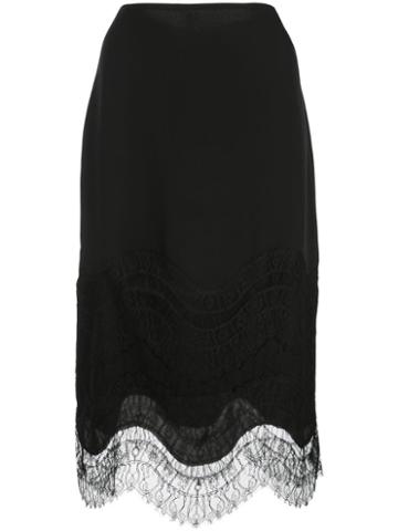 Kiki De Montparnasse Lace-detail Skirt - Black