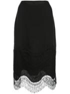 Kiki De Montparnasse Lace-detail Skirt - Black