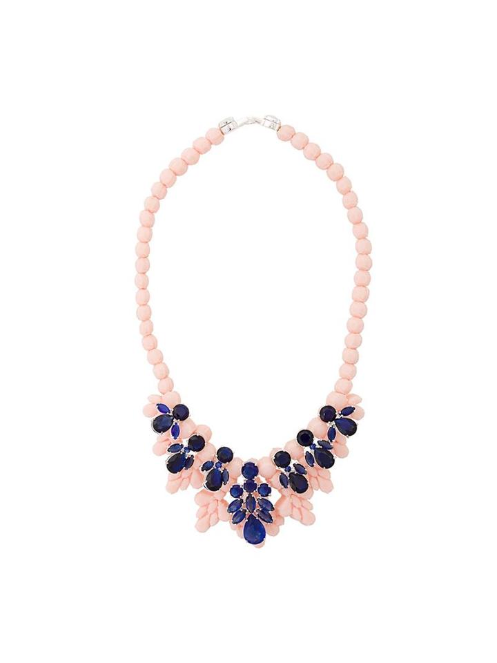 Ek Thongprasert Stone Embellished Necklace, Women's, Pink/purple, Silicone