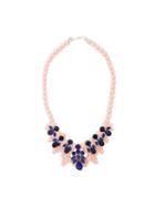 Ek Thongprasert Stone Embellished Necklace, Women's, Pink/purple, Silicone