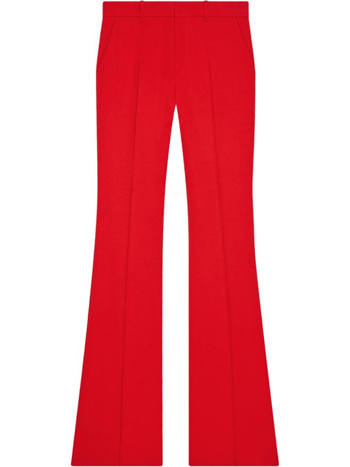 Gucci Stretch Viscose Flare Pant - Red