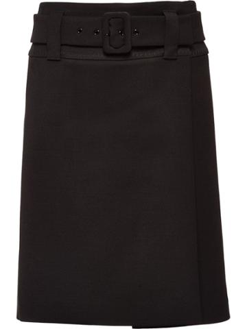 Prada Natté Skirt - Black