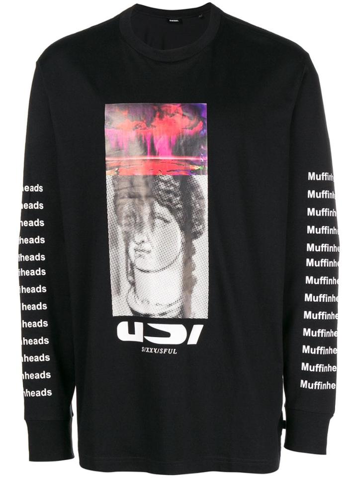Diesel Long Sleeved Sweatshirt - Black