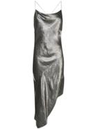 Haney Goldie Asymmetric Dress - Silver