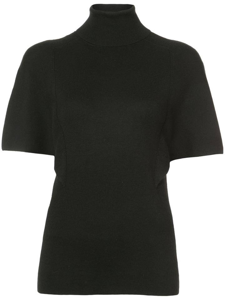 Derek Lam Cape Turtleneck - Black