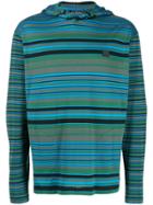 Acne Studios Striped Long-sleeved Hoodie - Green