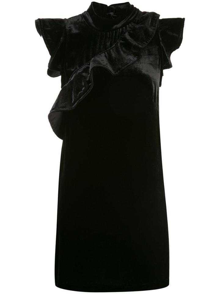 Mcguire Denim Ruffle Trimmed Dress - Black