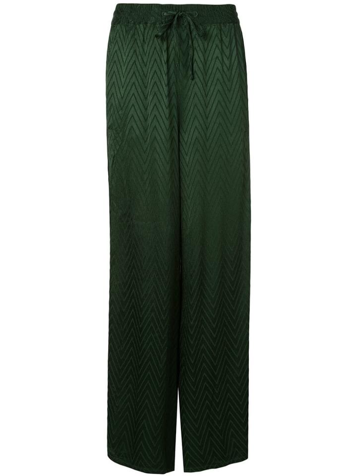 Onia Chloe Wide Trousers - Green