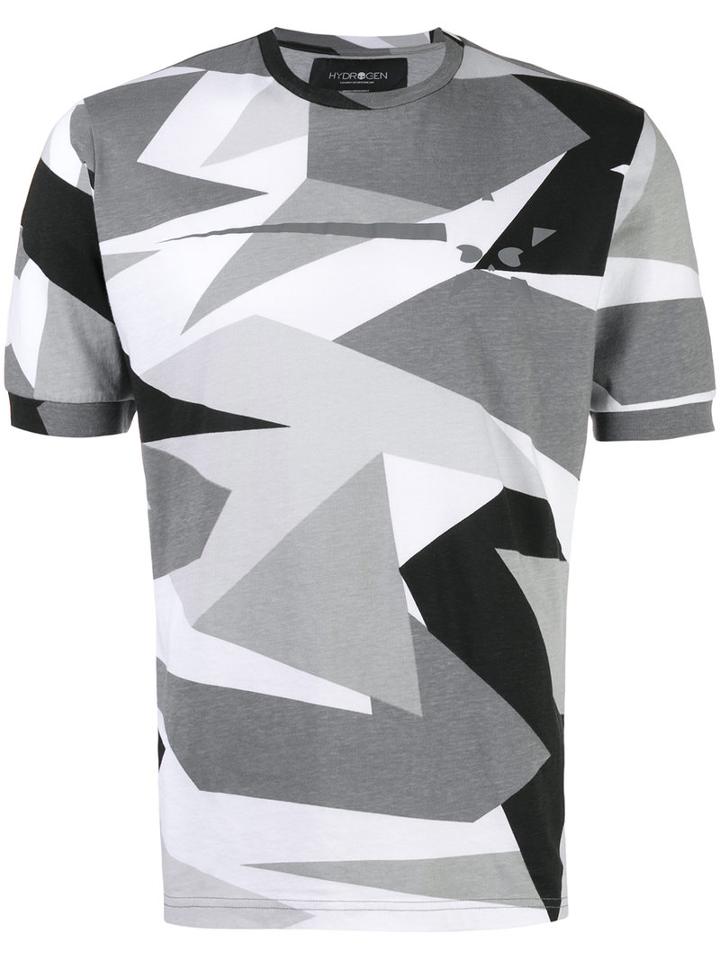 Hydrogen Graphic Print T-shirt, Men's, Size: Medium, Black, Cotton