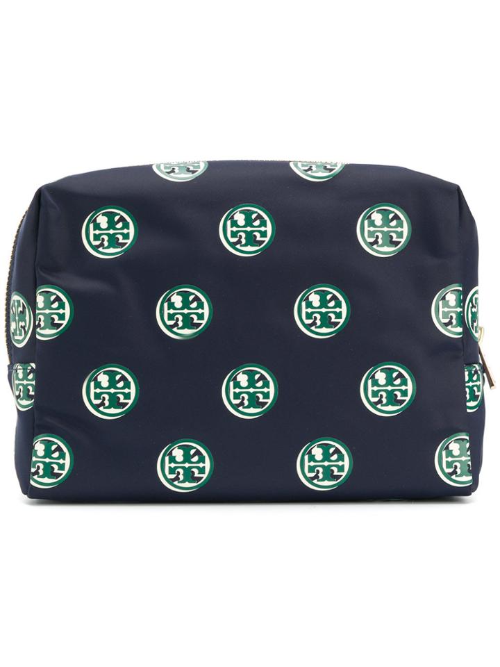 Tory Burch Brigitte Printed Large Cosmetic Case - Black