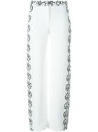 Emanuel Ungaro Textured Flower Motif Trousers