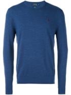 Polo Ralph Lauren Crew Neck Pullover, Men's, Size: Xl, Blue, Polyester/wool
