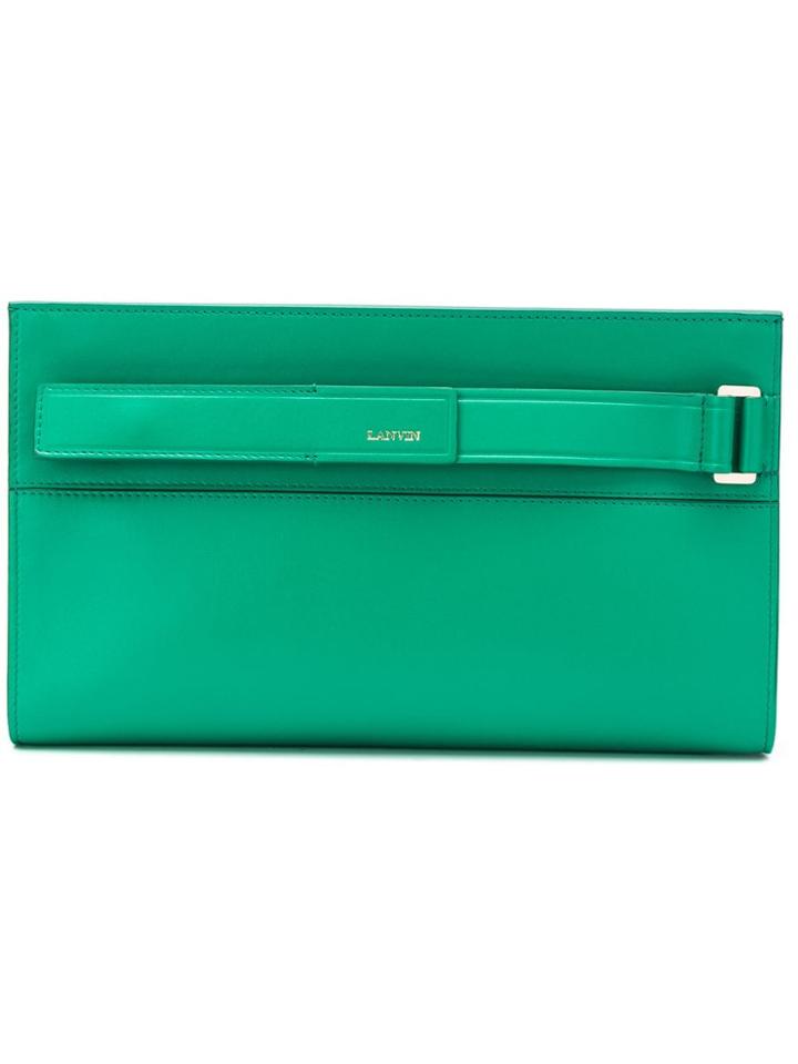 Lanvin Réglisse Clutch - Green