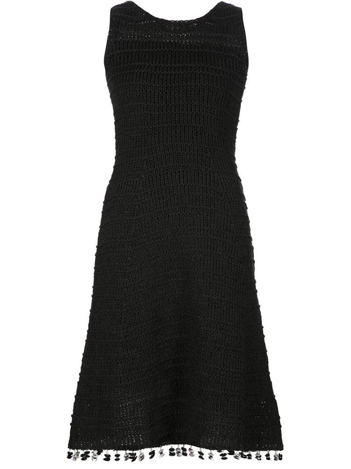 Derek Lam Knitted Tassel Hem Dress