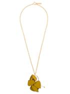 Marni Flower Pendant Necklace - Yellow