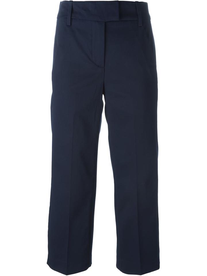 Dondup 'ivy' Trousers, Women's, Size: 38, Blue, Cotton/spandex/elastane/acetate/viscose