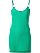 Nagnata Retro Stripe Mini Dress - Green