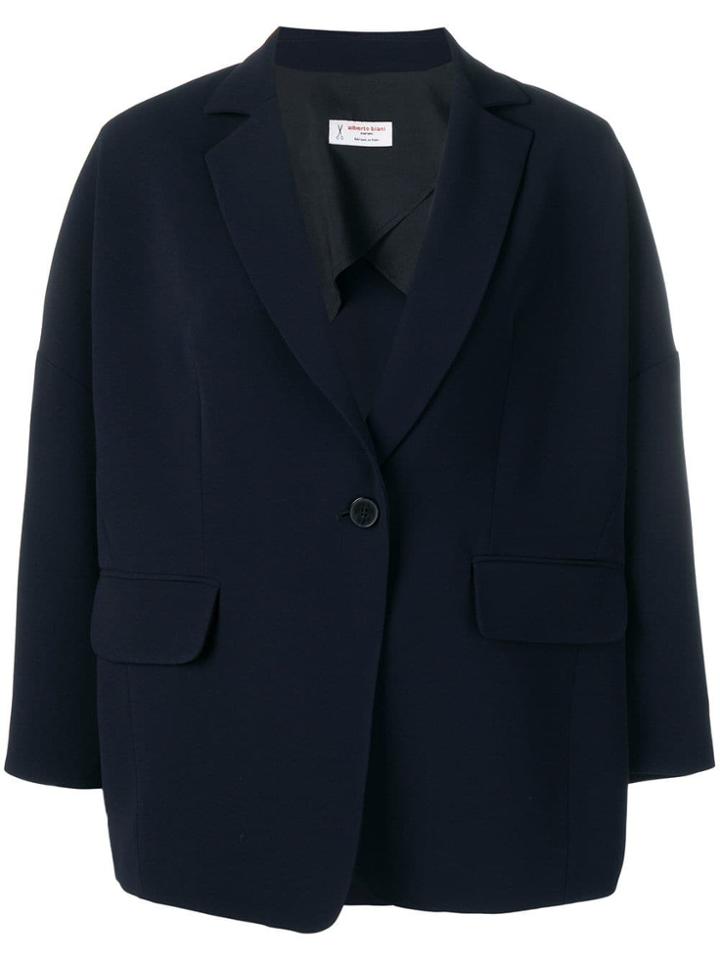 Alberto Biani Loose Fit Blazer - Blue