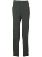 Moschino Vintage Tapered Trousers - Green