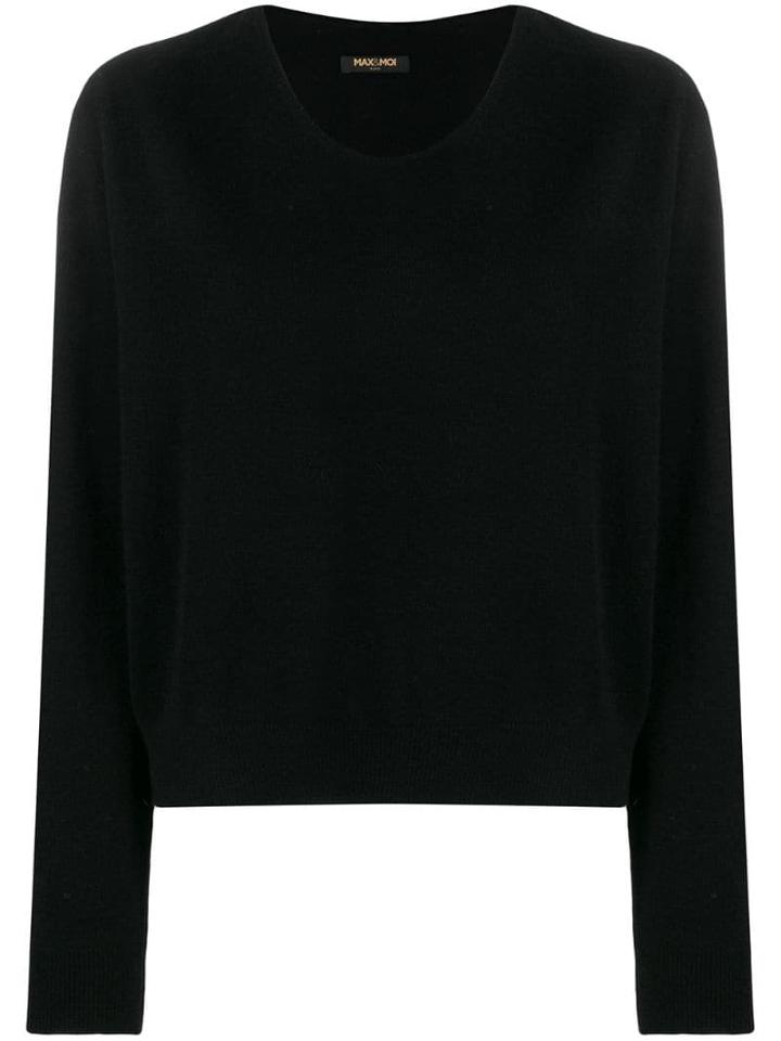 Max & Moi Round Neck Jumper - Black