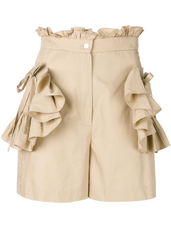 Milla Milla High-waist Fitted Shorts - Nude & Neutrals