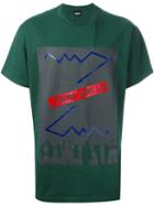 Ktz Mirror Print T-shirt, Men's, Size: Large, Green, Cotton
