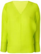 Issey Miyake Ribbed Classic Pullover - Green