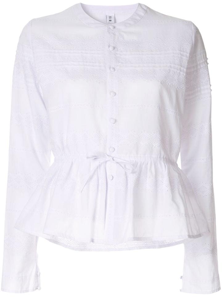 Sir. Elke Embroidered Shirt - White