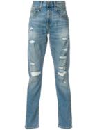 R13 Ripped Slim Fit Jeans - Blue