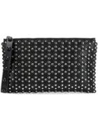 Red Valentino Studded Zipped Clutch - Black