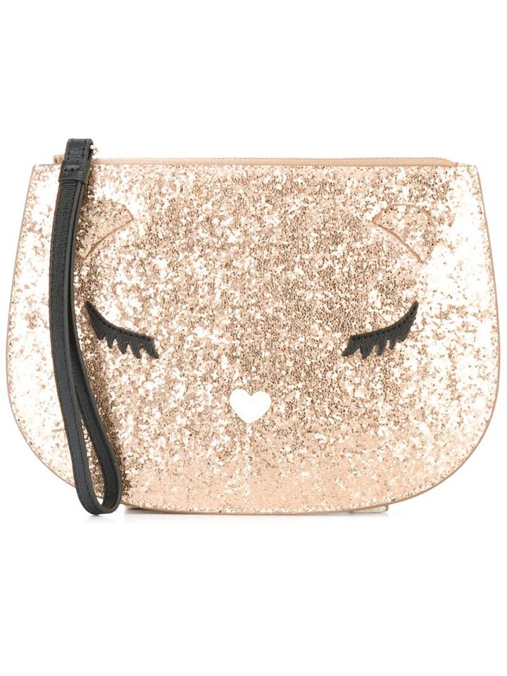 Furla 'allegra' Clutch, Women's, Grey, Nylon/polyester/polyurethane/viscose
