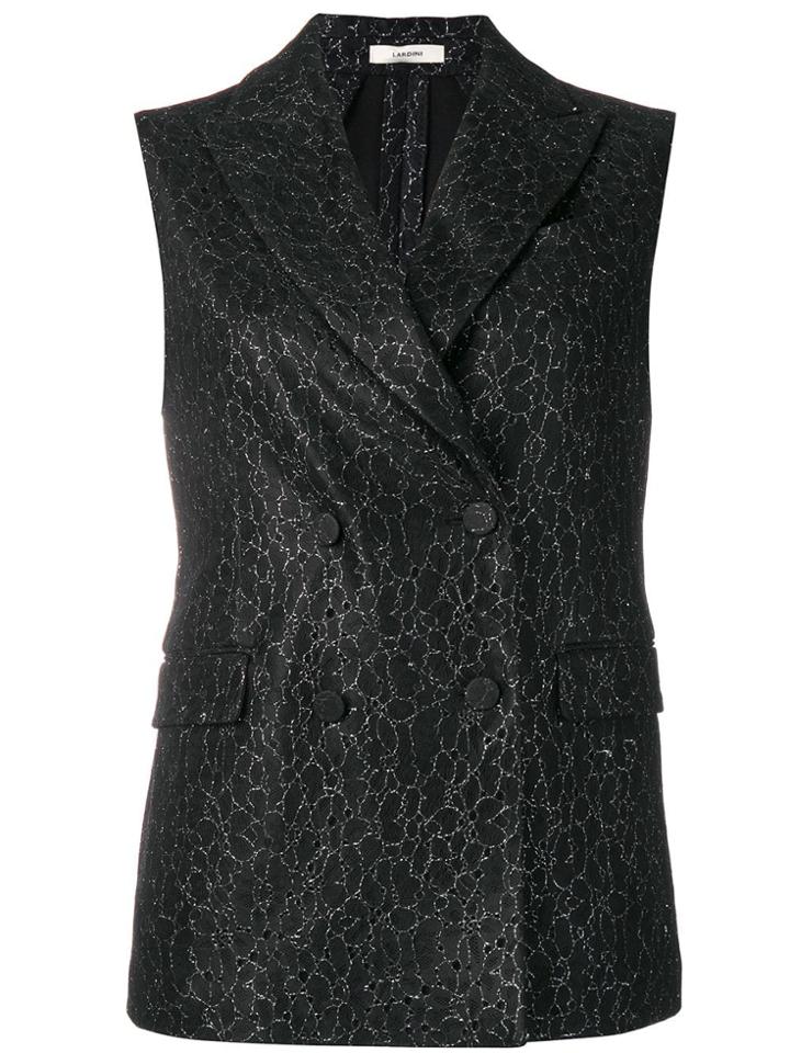 Lardini Gisa Sleeveless Blazer - Black