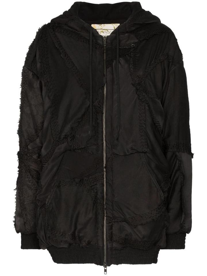 By Walid Hayden Embroidered Silk Jacket - Black