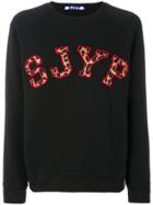 Sjyp Embroidered Logo Sweatshirt - Black