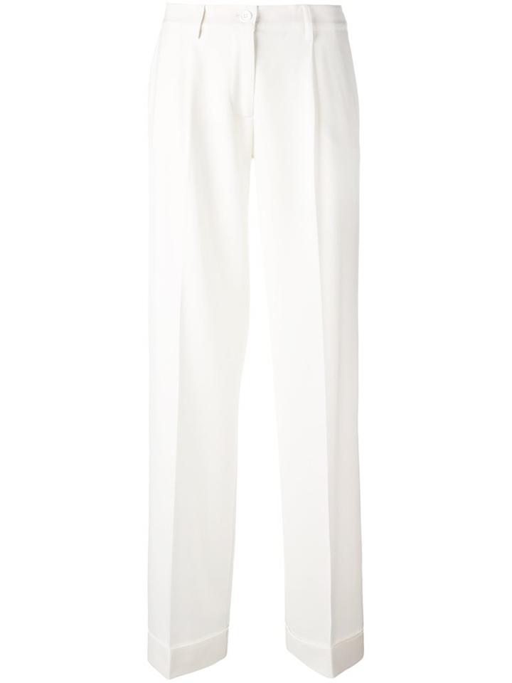 P.a.r.o.s.h. Straight Leg Trousers, Women's, Size: Xs, White, Spandex/elastane/virgin Wool