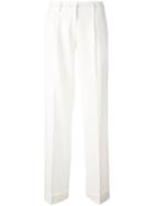 P.a.r.o.s.h. Straight Leg Trousers, Women's, Size: Xs, White, Spandex/elastane/virgin Wool