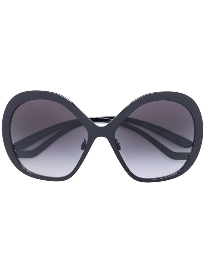 Dolce & Gabbana Eyewear Oversized Sunglasses - Black