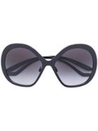 Dolce & Gabbana Eyewear Oversized Sunglasses - Black