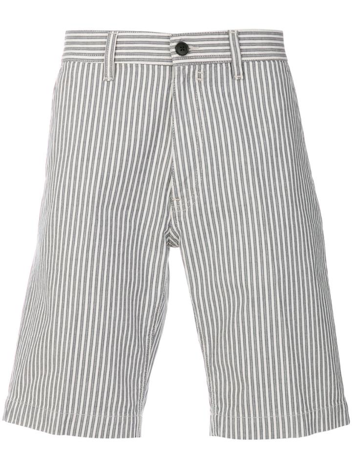 Z Zegna Casual Striped Shorts - Blue