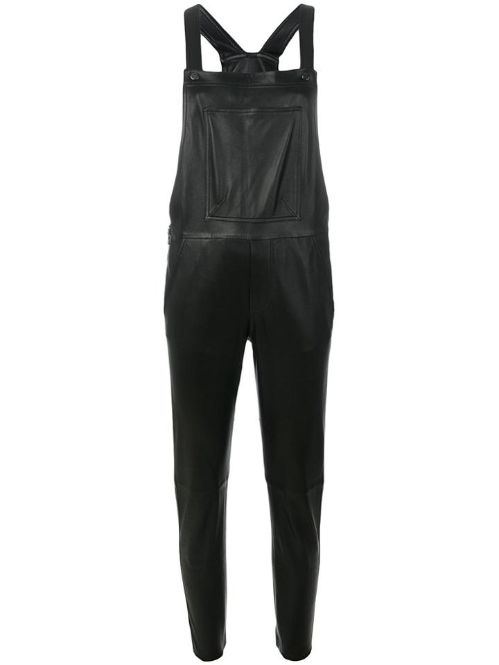 Carolina Ritzler Patch Pocket Dungarees - Black