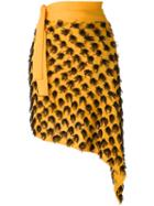 Vivienne Westwood Vintage Wrap Fringe Skirt, Women's, Size: Medium, Yellow/orange