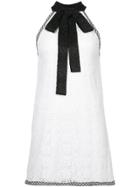 Alexis Tie Neck Dress - White