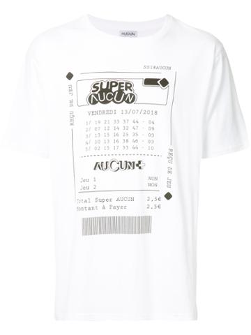 Collectif Aucun Super Aucun T-shirt - White