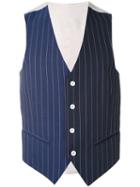 Lc23 - Striped Waistcoat - Men - Cotton - 48, Blue, Cotton