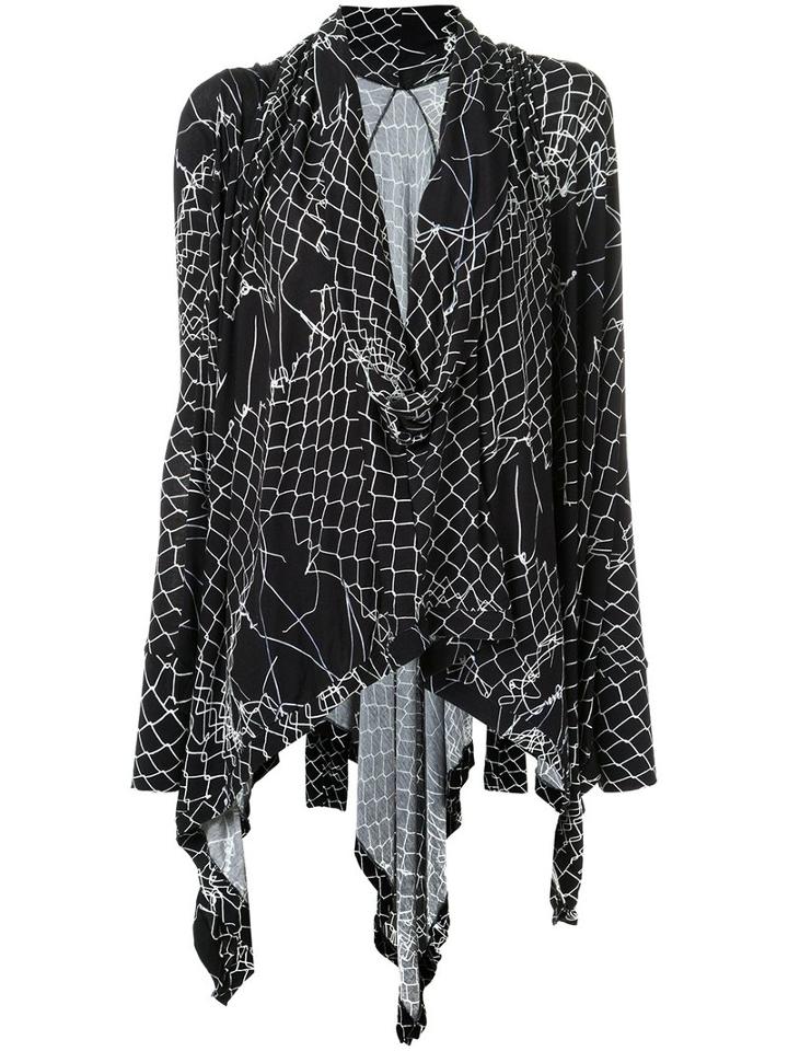 Uma Raquel Davidowicz - Printed Tunic - Women - Spandex/elastane/viscose - Pp, Black, Spandex/elastane/viscose