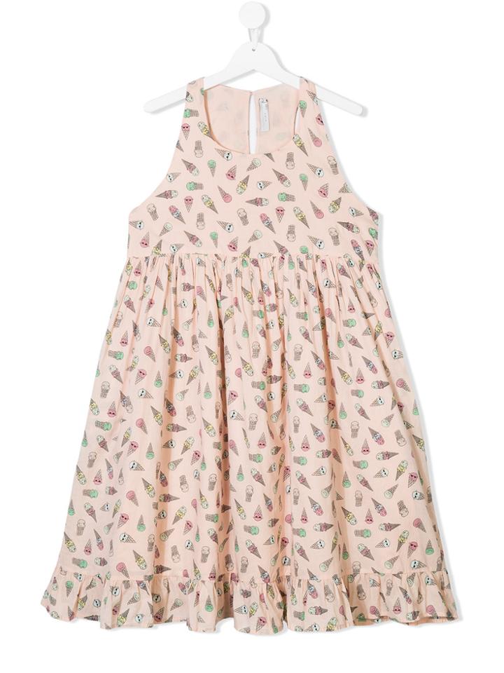 Stella Mccartney Kids Printed Dress - Pink & Purple